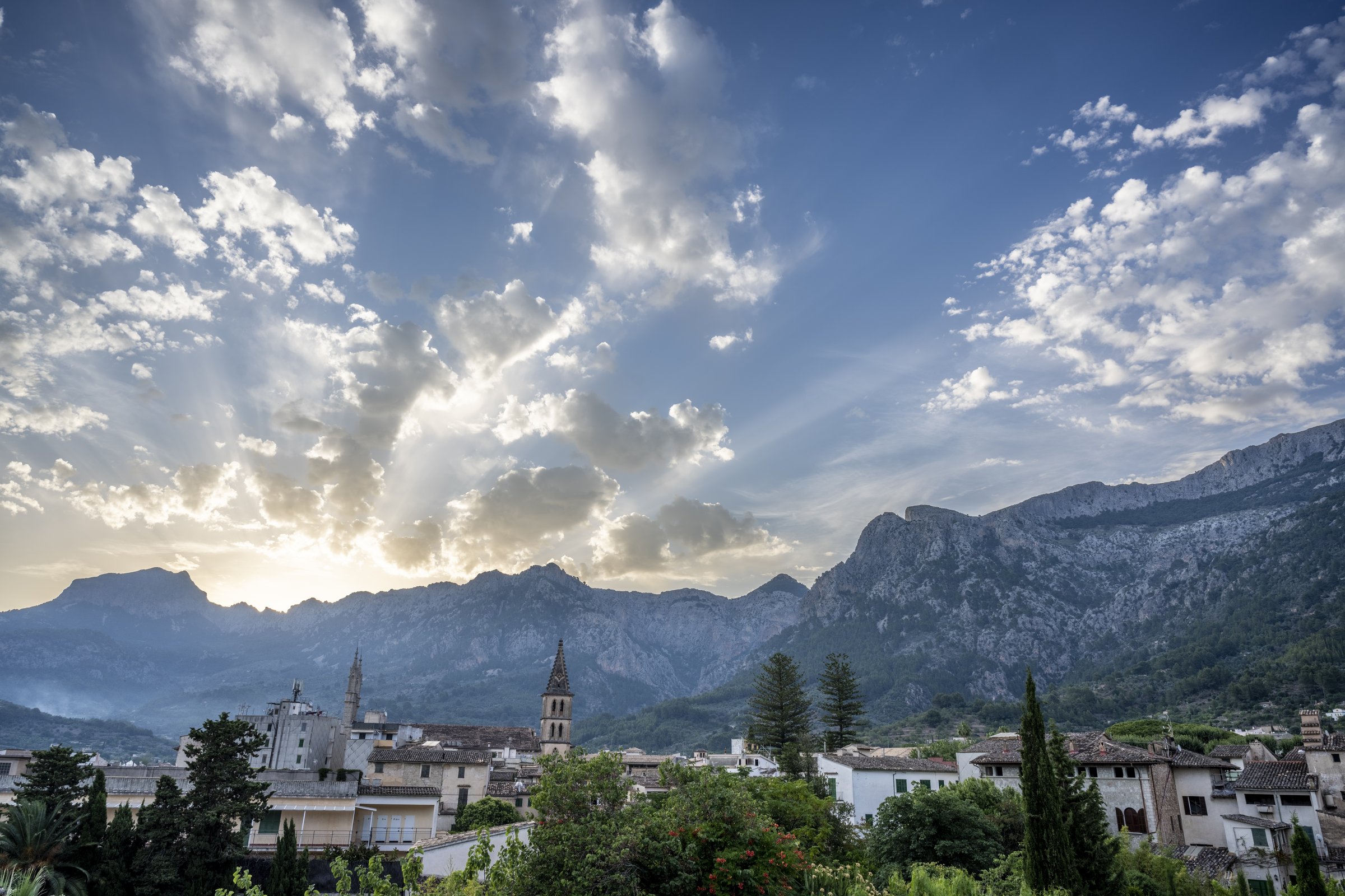 Sunrise over Soller